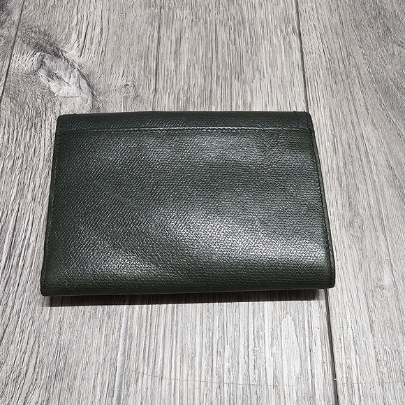 Coach Vintage Snap Leather Olive Green Trifold Wallet Coach Bags - Picture 6 of 16